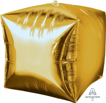 Gold Cube Cubez  Balloon