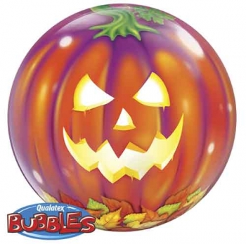 H -  Bubble - Jack O' Lantern Halloween Pumpkin QUALATEX
