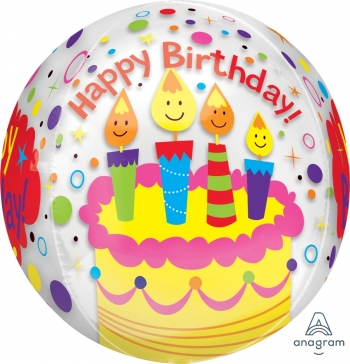 Happy Birthday Candles & Confetti Orbz Bubble ANAGRAM