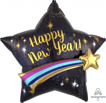 Happy New Year Shooting Star balloon ANAGRAM