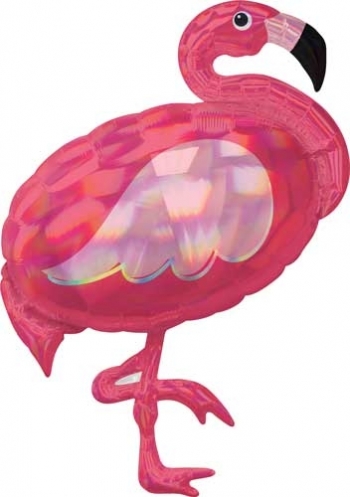 Iridescent Flamingo Super Shape balloon foil balloons