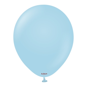 KALISAN (50) 11" Pastel Matte Macaron Blue  balloons latex balloons