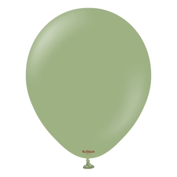 KALISAN (50) 11" Retro Eucalyptus Balloons latex balloons