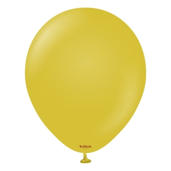 KALISAN (50) 11" Retro Mustard Balloons latex balloons