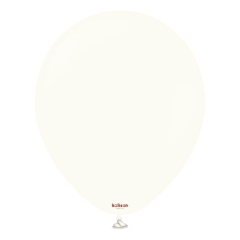 KALISAN (50) 11" Retro White Cream balloons latex balloons