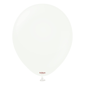 KALISAN (50) 11" White balloons latex balloons