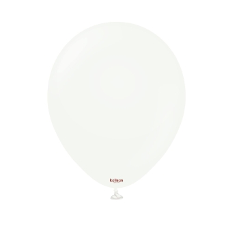 KALISAN (50) 5" White balloons latex balloons