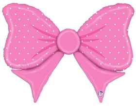 Large Shape Pink Bow balloon BETALLIC