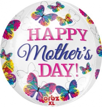 MD - ORB Foil Mothers Day Butterfly 15"x16" balloon foil balloons
