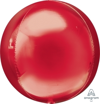 Metallic Red Orbz balloon ANAGRAM