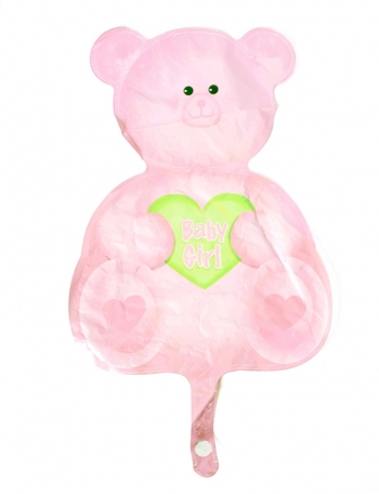 Mini Shape - Wanderfuls - Girl Bear balloon foil balloons