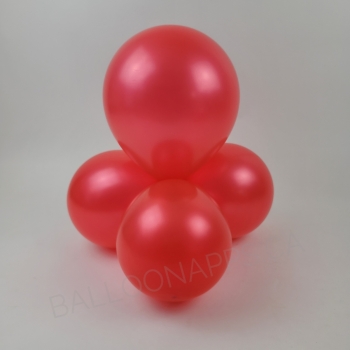 NEW ECONO (100) 11" Pearl Metallic Red balloons latex balloons
