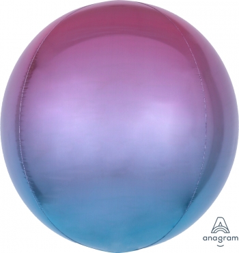 Ombre Orbz Purple & Blue balloon