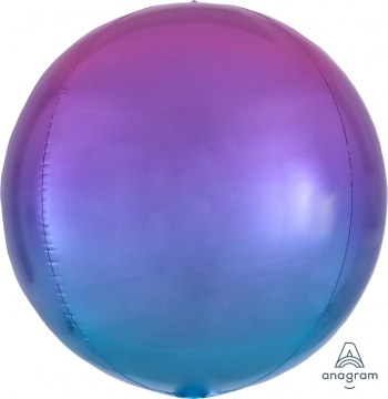Ombre Red Blue Orbz  Balloon