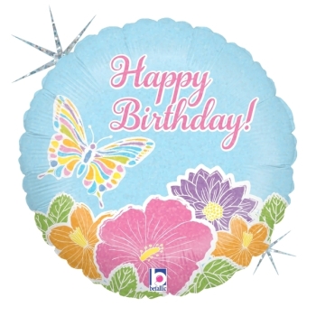 Pastel Butterfly Birthday balloon foil balloons