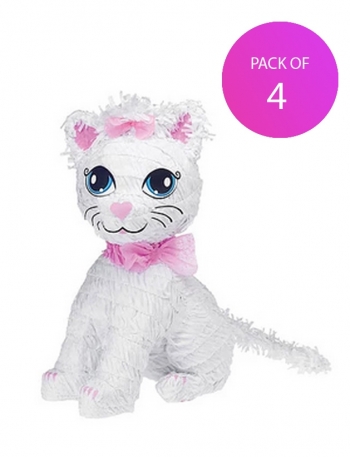 (4) Pretty Kitty Pinata - Pack of 4 party supplies