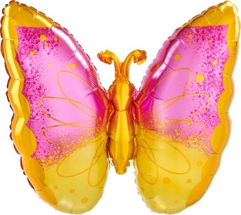 Pink & Yellow Butterfly Balloon ANAGRAM