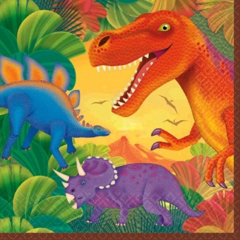 Prehistoric Dinosaurs Luncheon Napkins AMSCAN
