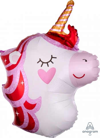 Pretty in Pink Unicorn balloon ANAGRAM