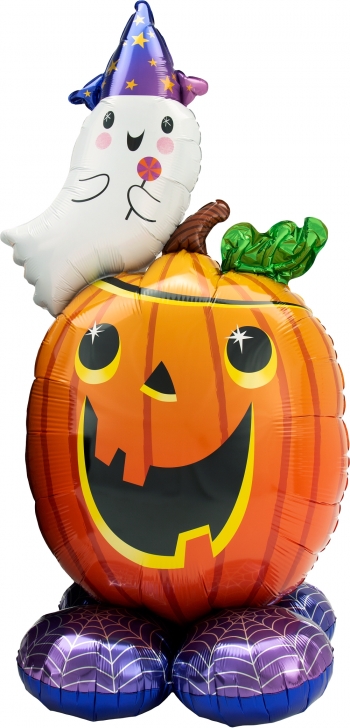 Pumpkin and Ghost Halloween Airloonz Air-fill balloon ANAGRAM