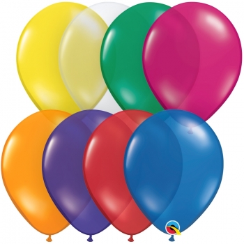 Q (100) 11" Jewel Assorted balloons latex balloons