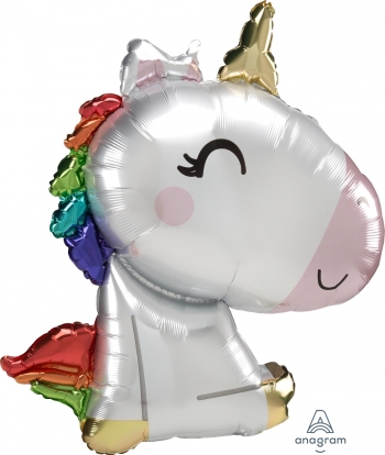 Satin Cute Unicorn SuperShape balloon ANAGRAM