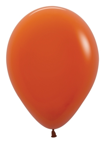 SEM (100) 11" Deluxe Sunset Orange Balloons latex balloons