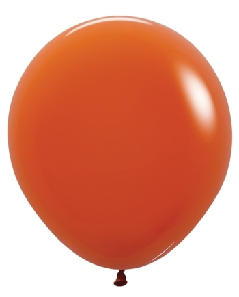 SEM (25) 18" Deluxe Sunset Orange Balloons latex balloons