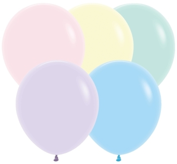 SEM (25) 18" Pastel Matte Assortment balloons latex balloons