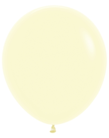 SEM (25) 18" Pastel Matte Yellow balloons latex balloons