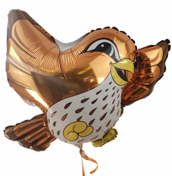 Shape - Brown Sparrow  balloon BETALLIC