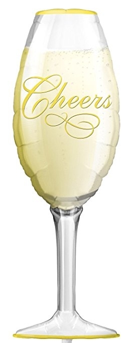 Shape - Champagne Glass 14"x38" balloon foil balloons