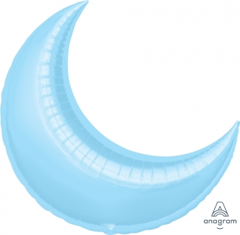 Shape Cresent Moon Pastel Blue ANAGRAM