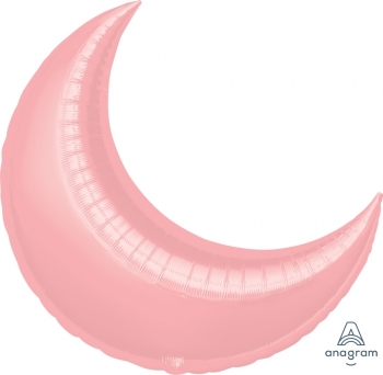 Shape Cresent Moon Pastel Pink 35" balloon foil balloons