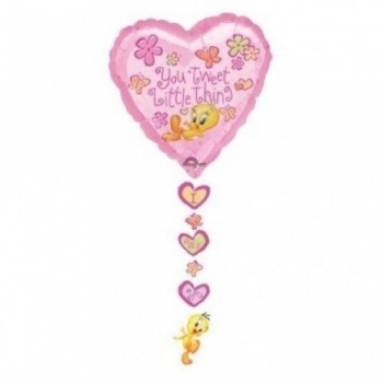 Shape - Drop A Line - "You Tweet Little Thing" - 34"x21" balloon foil balloons