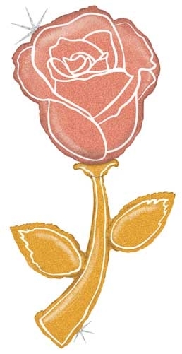 Shape - Fresh Picks Rose Gold Rose 60" Flower balloon foil balloons