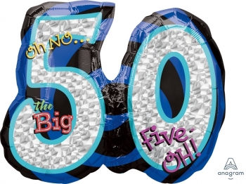 Shape - Oh No! 50th Prismatic balloon foil balloons
