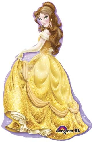 Shape Princess Belle Yellow balloon ANAGRAM