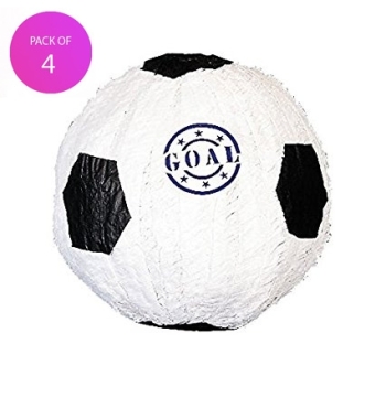 (4) Soccer Ball Pinata - Pack of 4 party supplies