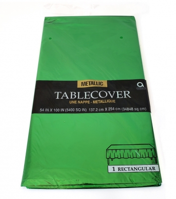 Tablecover Metallic 54"x100" - Green tableware