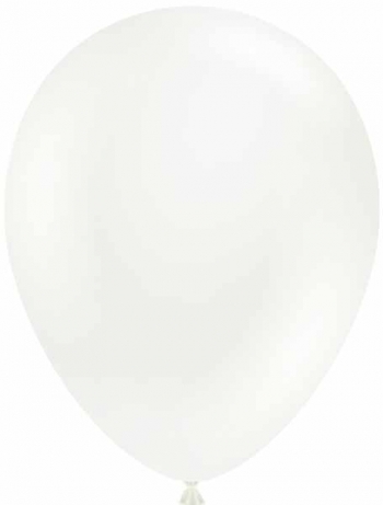TUFTEX (50) 17" White balloons latex balloons