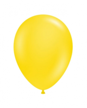 TUFTEX (50) 5" Yellow balloon latex balloons