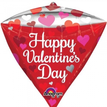 V - DMZ Valentine Floating Heart 15"x17" balloon foil balloons