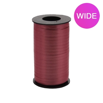 WIDE Curly Ribbon - Burgundy - 3/8" x 250 yds ribbons