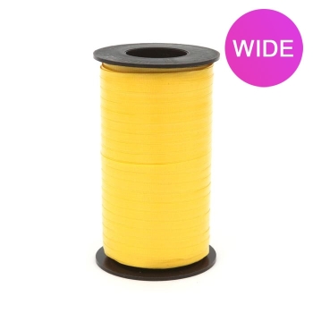 WIDE Curly Ribbon - Sunshine Yellow - 3/8" x 250 yds ribbons