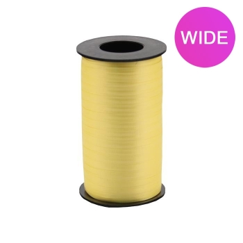 WIDE Curly Ribbon - Yellow - 3/8" x 250 yds ribbons
