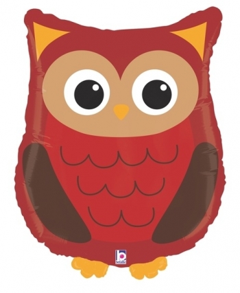 Woodland Owl Super Shape balloon BETALLIC