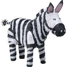 (4) Zebra Pinata - Pack of 4 party supplies