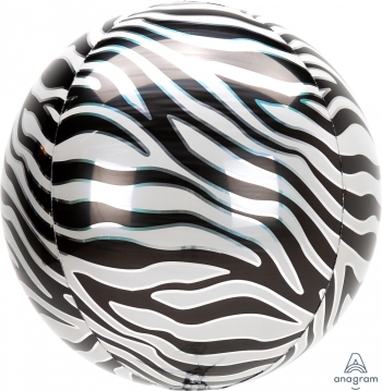 Zebra Print AnimalZ OrbZ Balloon foil balloons